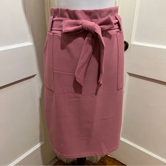 Maze Rose Colored Grocery Bag Skirt Womens 2x - Picture 1 of 8